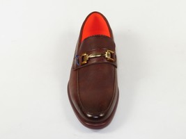 Men's TAYNO Shoes The Caprio L TAYNO leather Bit Loafer Coffee perforated image 2