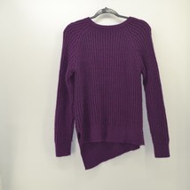 Sweater Simply Vera Wang Size M Chunky Raspberry Pink Magenta Cable Knit - $12.20