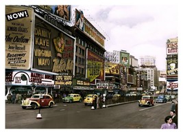 New York Times Square Street Advertisements Howard Hughes 5X7 Color Photo - £6.62 GBP