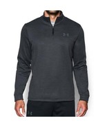 Under Armour Mens Pullover Fleece Quarter Zip Black Gray Long Sleeve Top... - £18.18 GBP