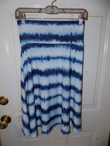 Lularoe Azure A-Line Skirt Blue Tie-Dye Size S Women&#39;s EUC - £15.75 GBP