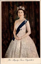 Her Majesty Queen Elizabeth II Beautiful Gown Tuck Series 123A Postcard Z10 - £9.55 GBP
