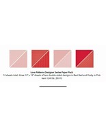 Stampin Up! Love Patterns Designer Series Paper Pack 12x12&quot; Double-Sided... - $19.74 CAD