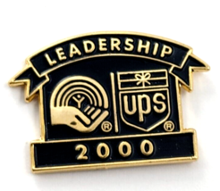 2000 UPS Leadership United Way United Parcel Service Black Gold Enamel Pin VTG - £10.44 GBP