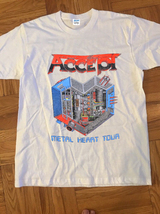 Accept 1985 Metal Heart Tour Hard Rock Power Metal Band T shirt - £14.12 GBP