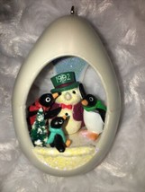 Hallmark Keepsake 1992 Christmas Ornament ‘Winter Surprise’ Snowman Penguin - $11.29