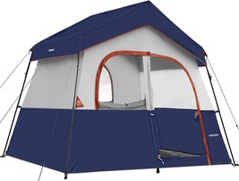 HIKERGARDEN 6 Person Camping Tent - Portable Easy Set Up Family Tent for Camp, - £143.80 GBP