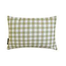 Green Cotton Lumbar Pillow Cover - Grid Loom Green - $468.10 MXN+
