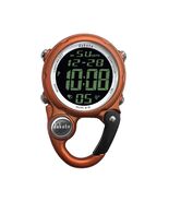 Dakota Digital Clip Watch with Alarm, Timer, Stopwatch &amp; Dual Time - Orange - $64.95