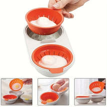 Silicone Microwave Egg Poacher Set for Perfectly Cooked Eggs - £11.75 GBP+