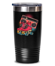 20 oz Tumbler Stainless Steel Insulated Funny Roller Skates Boom Box  - £23.59 GBP
