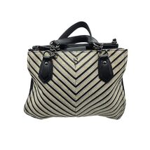 Simply Vera Vera Wang Womeb's Shoulder Bag Black White Woven Chain Handles - $12.99
