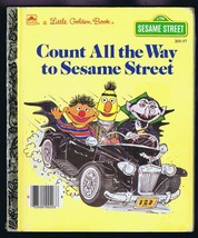 ORIGINAL Vintage 1985 Count All the Way to Sesame Street Golden Book  - £11.67 GBP