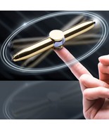 Fidget Spinner Pen Fun LED Rotate Decompression Gyroscope Metal Ballpoint Pen - £13.37 GBP