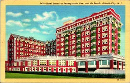 Atlantic City NJ New Jersey Hotel Strand UNP Vtg Linen Postcard Q15 - £3.07 GBP