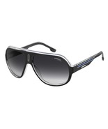 NEW Carrera SPEEDWAY/N 0T5C Black &amp; Blue on Clear Sunglasses with Grey L... - $89.05