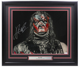 Kane Signé Encadré 16x20 Wwe Wrestling Photo JSA ITP - £136.07 GBP