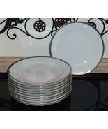 11pc NORITAKE 6538 Royale Mint Dinner Plate Set 10.5&quot; Japan Fine China - €111,84 EUR
