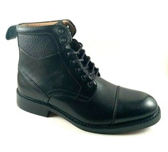 La Milano B51914 Alan Black Leather Memory Foam Lace Up Men&#39;s Ankle Bootie - £44.11 GBP