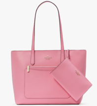 Kate Spade Staci Large Tote + Wristlet + Pouch Pink KF369 $499 MSRP Retail - £122.19 GBP
