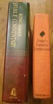 (Nelson) king james bible commentary &amp; (Zondervan) Cruden&#39;s Complete Con... - $266.58 MXN