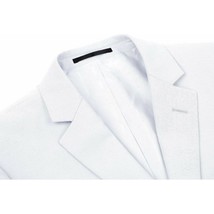 Mens RENOIR 2 Piece Suit Single Breasted, Prom, Formal, 201-6 White Classic Fit image 3