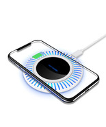 Techno S Fast Digital USB Wireless Charger with Night Light LED - White - $48.39 CAD