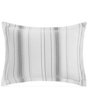 Martha Stewart Collection Scandi Stripe Cotton Flannel King Sham - £43.95 GBP