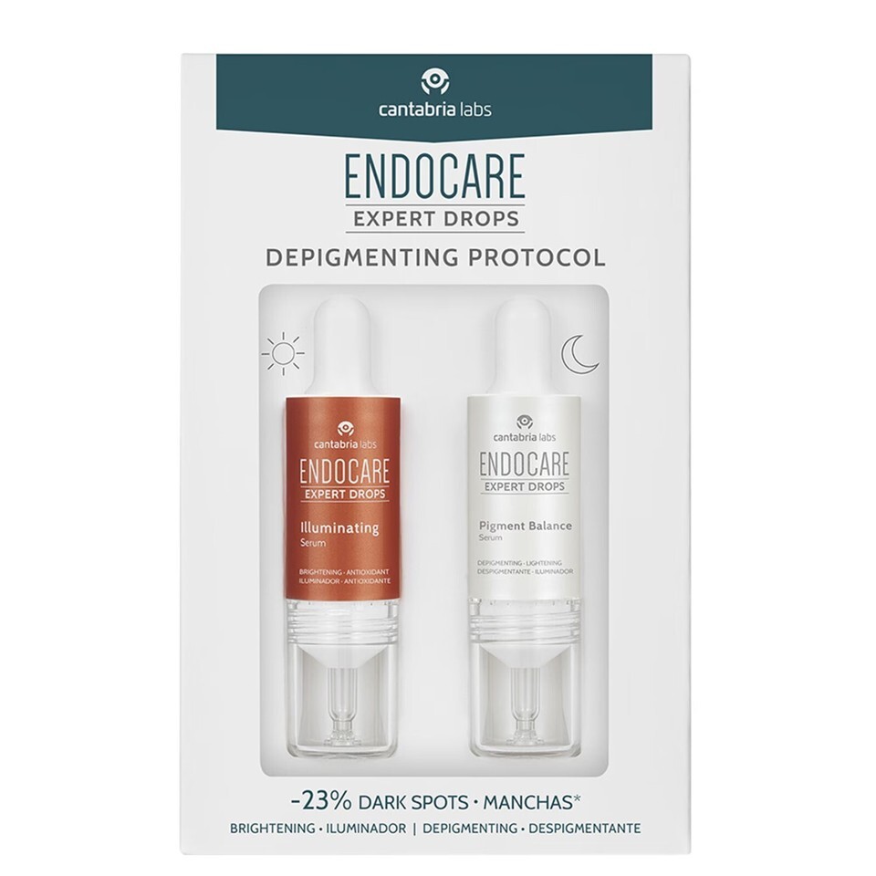 Endocare Expert Drops Depigmentation Kit, Illuminating & Pigment Serum, 2x10ml - $43.23 Endocare Expert Drops Depigmentation Kit, Illuminating & Pigment Serum, 2x10ml - $43.23