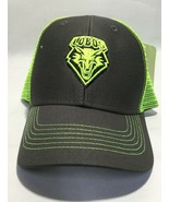 UNM New Mexico Lobos Logo Baseball Cap Hat - Yellow Grey - Snapback -youth - £9.86 GBP