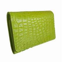 Women&#39;s Alligator Leather Wallet Trifold Style 5.1 in Long Beautiful Money Card  - £61.53 GBP