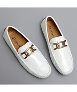 Mens Dress Leather Fashion Handmade  Wedding  Driving Party Loafers Boat... - £57.95 GBP