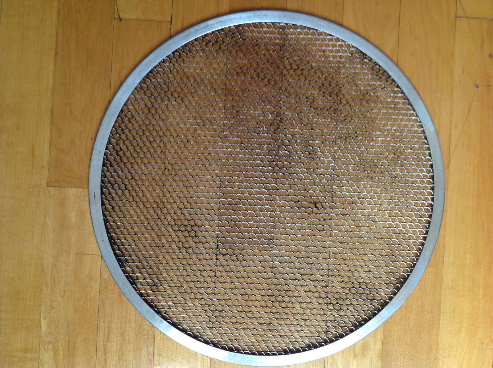 Pizza Seamless Aluminum Screen 12" Round  Oven Baking  Durable Mesh Tray Rim Item image 2