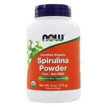NOW Foods Spirulina Powder 100% Pure and Natural, 4 Ounces - $12.55