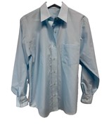 Foxcroft Wrinkle Free Blouse Wrinkle Free Baby Blue Career Casual Size 4 - $35.27 CAD
