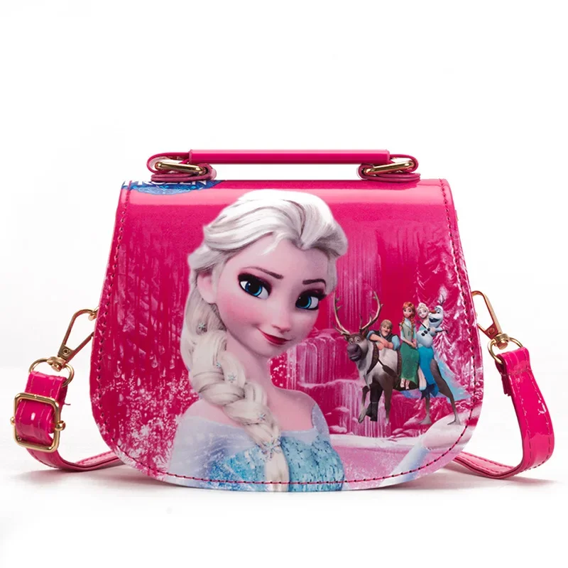 Disney Kindergarten Girl Frozen Princess Shoulder Bag PU Children cartoo... - $26.60