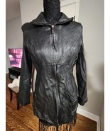 Wilsons Leather Pelle Studio Black Leather Jacket Size Women’s Moto Jack... - $35.00