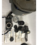 Vintage Minolta Maxxum 7000 Camera 2 Lens Flash Case All Working - £93.41 GBP
