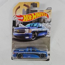Hot Wheels Rad Trucks Chevy Silverado 7/8 Low Rider Blue - $9.99
