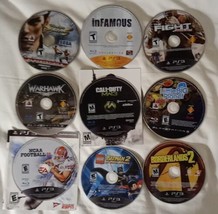 Lot Of 9 Play Station 3 PS3 Video Games - Warhawk,Infamous,Ncaa 11- Discs Only - £33.81 GBP