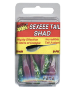 Arkie Sexeee Tail Shad, 2", Elect Chick, 8-Pack, Fishing Lure Bait Tackle - $4.79