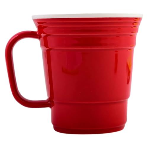 Red Novelty 12 oz Coffee Mug with Handle Large Mug Le Creuset | For Kids... - $9.98