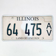 United States Illinois Land of Lincoln Passenger License Plate 64 475AV - £6.65 GBP