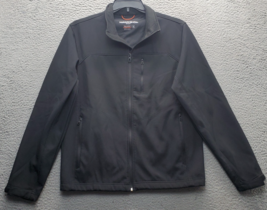 Hawke &amp; Co. Activewear Jacket Men M Black Performance Skater Soft Shell ... - $29.41