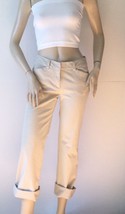 LILLY PULITIZER Beige Cropped Cotton Pants (Size 4) - £27.93 GBP