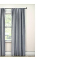 Curtain panel light blocking 42&quot;W x 63&quot;L medium gray rod pocket privacy 1pc - $12.00