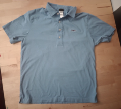 Patagonia Mens small Short Sleeve Collared Polo Blue Organic Cotton Shir... - £13.37 GBP