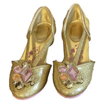 Disney Store Belle Deluxe Costume Dress Up Shoes Beauty &amp; the Beast Kids US 7/8 - £14.84 GBP
