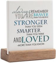 Lukiejac Inspirational Quotes Desk Decor Gifts For Women Best Friend - £32.96 GBP