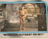Vintage Star Wars Empire Strikes Back Trade Card #230 Mynocks Outside Oh My - $1.98